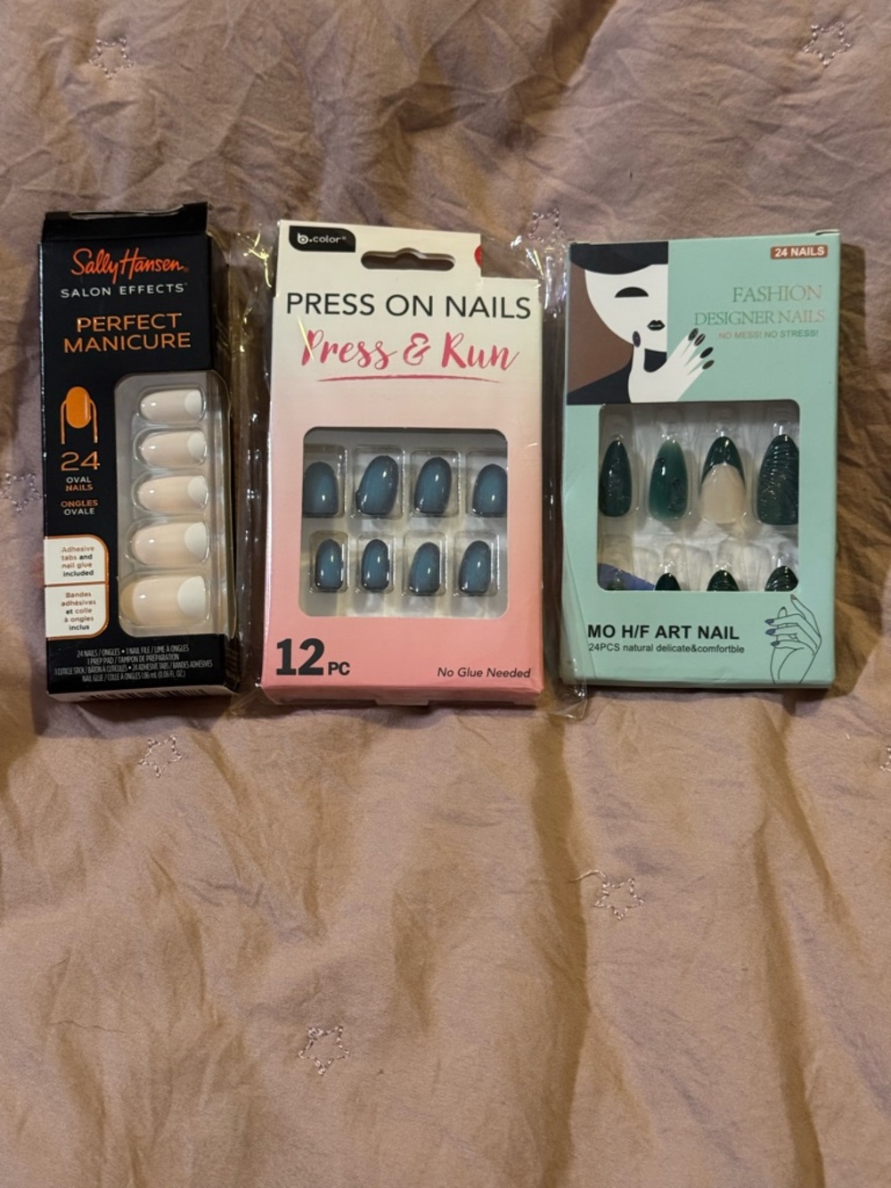 3x press on nails bundle.